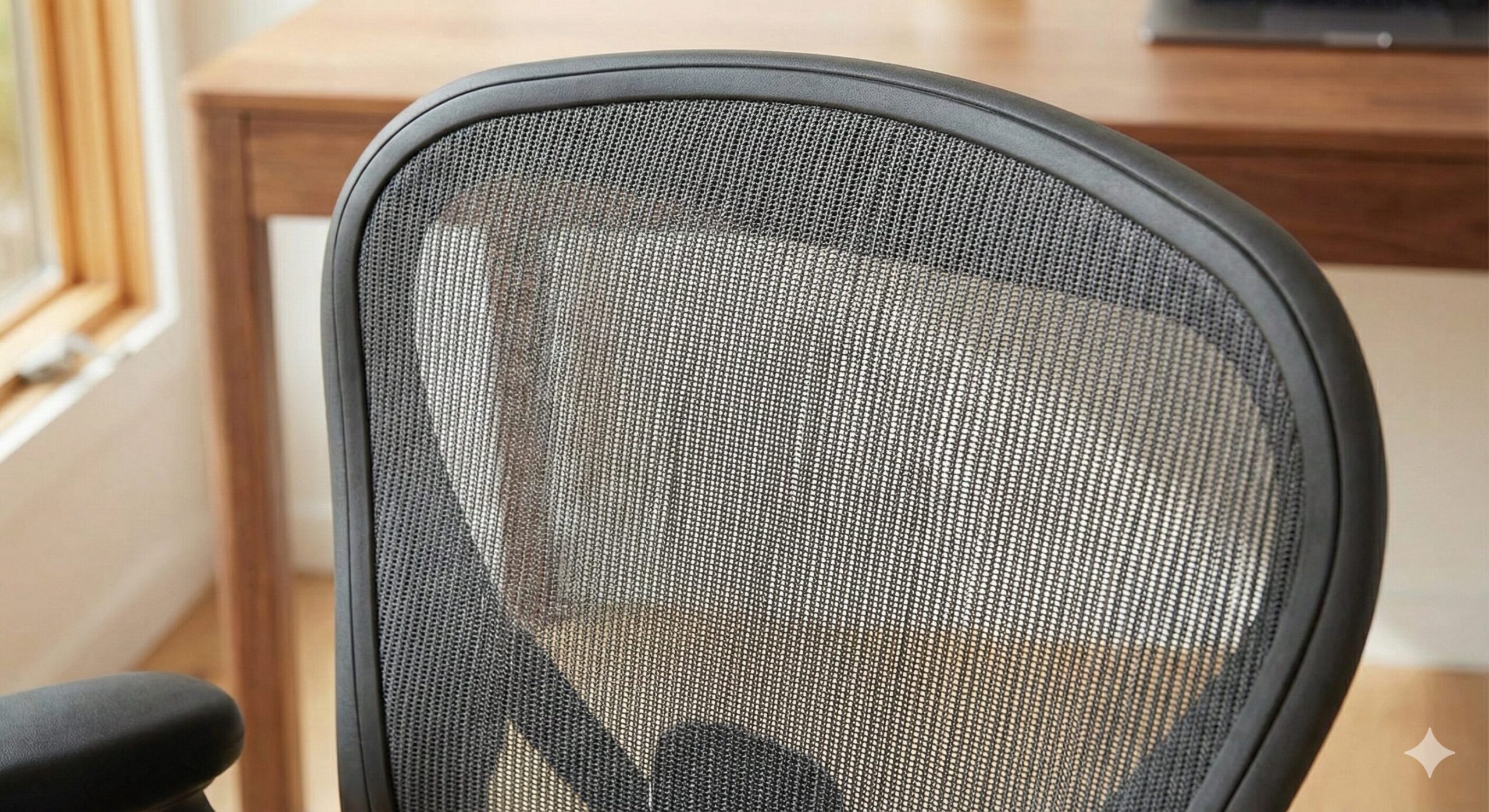 アーロンチェアのペリクルメッシュが実現する体圧分散と通気性