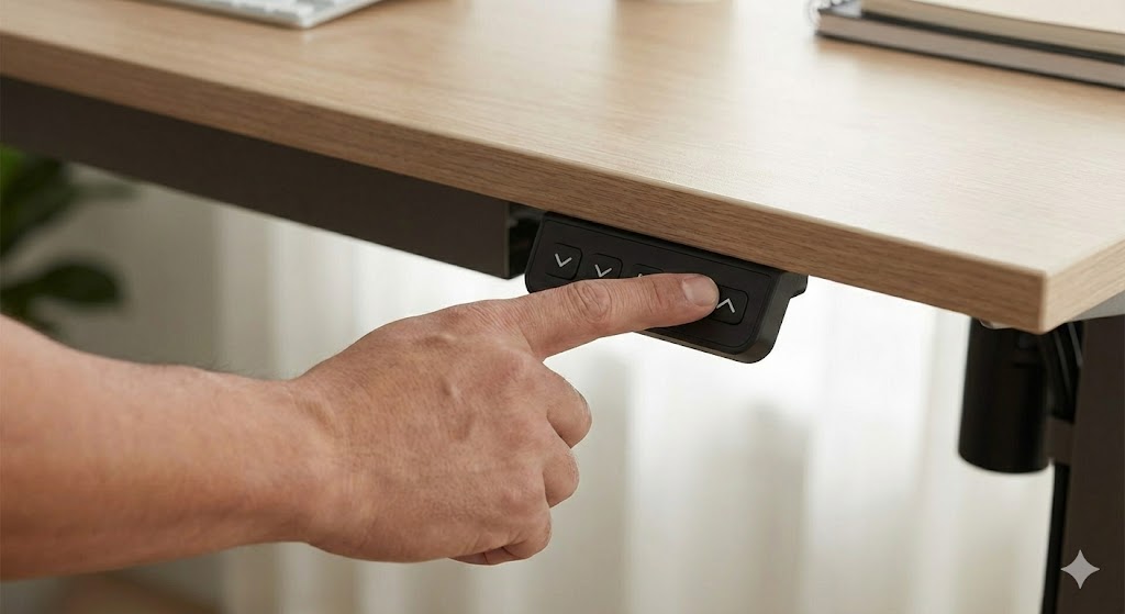 スマートフォンのアプリで家具のサブスクを申し込む様子