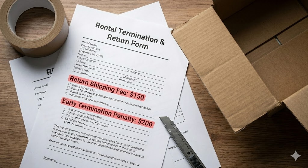 配送トラックと大型の家具梱包箱