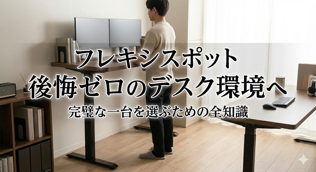 フレキシスポットの電動昇降デスクを導入して後悔しないためのチェックポイント