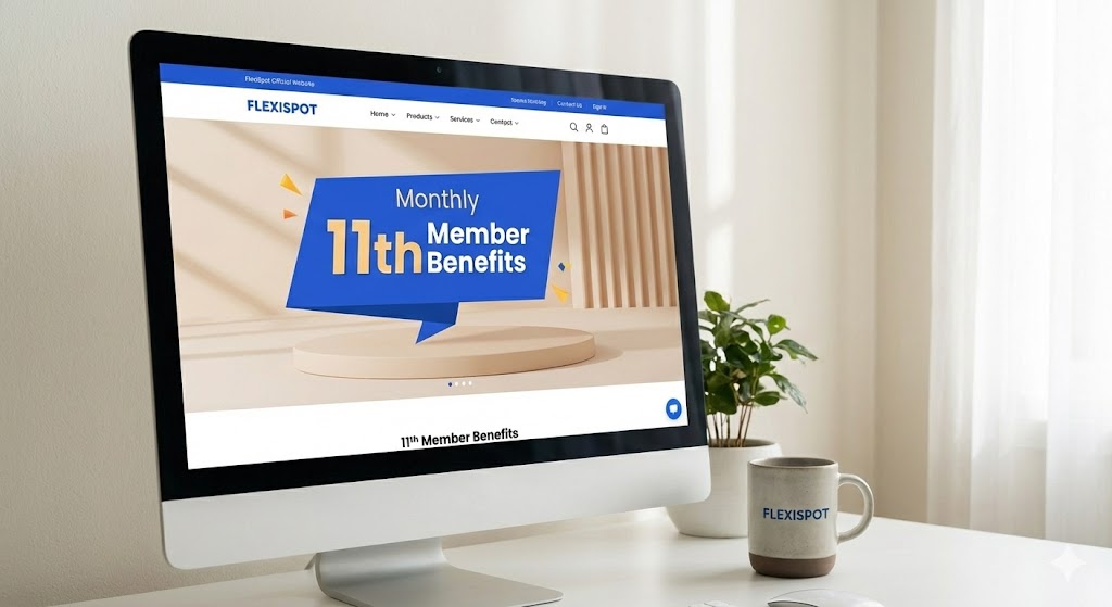 flexispot公式サイトの会員限定セールを案内する画像