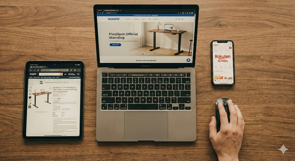 flexispotの購入ルートを比較検討するための見出し画像