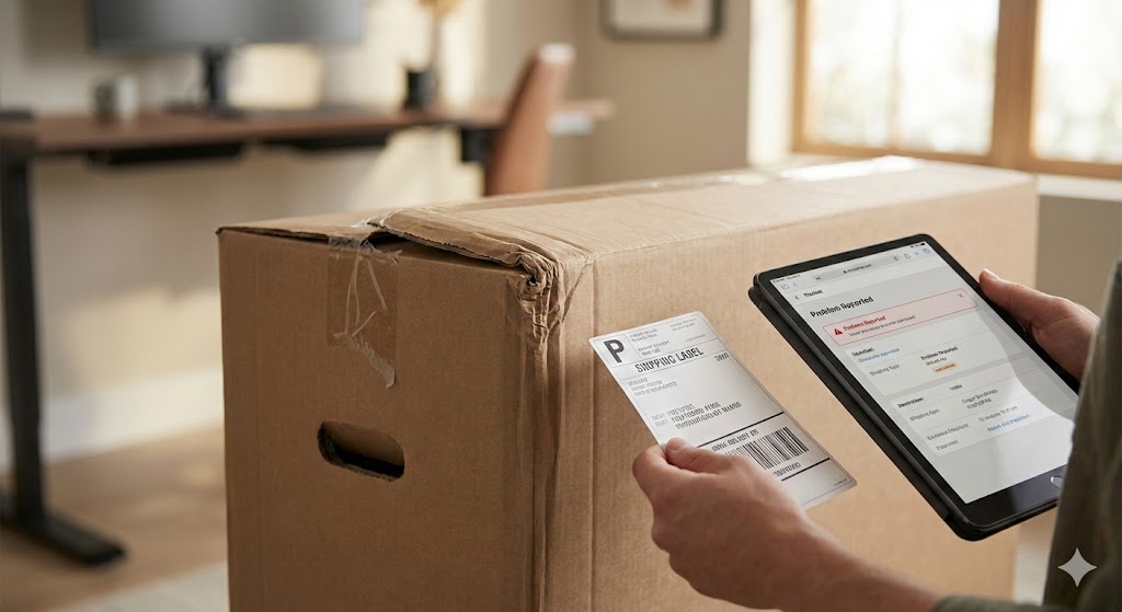 重いパッケージを安全に受け取るための工夫と開封イメージ