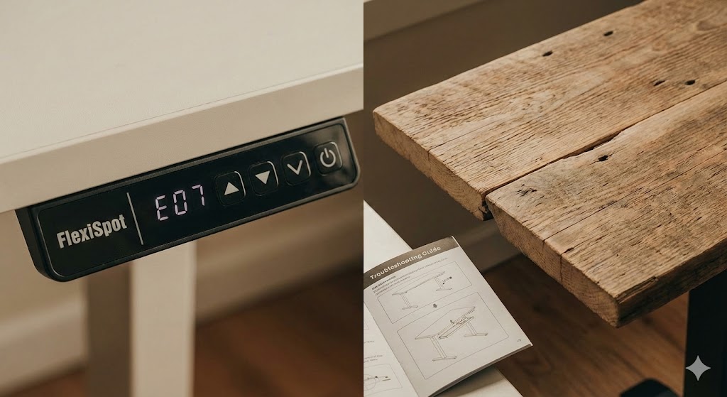 天板のカスタマイズやエラーコードの解決方法を案内する画像