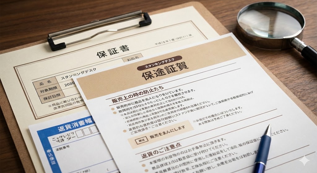 フレキシスポットのセール購入と配送・保証の確認