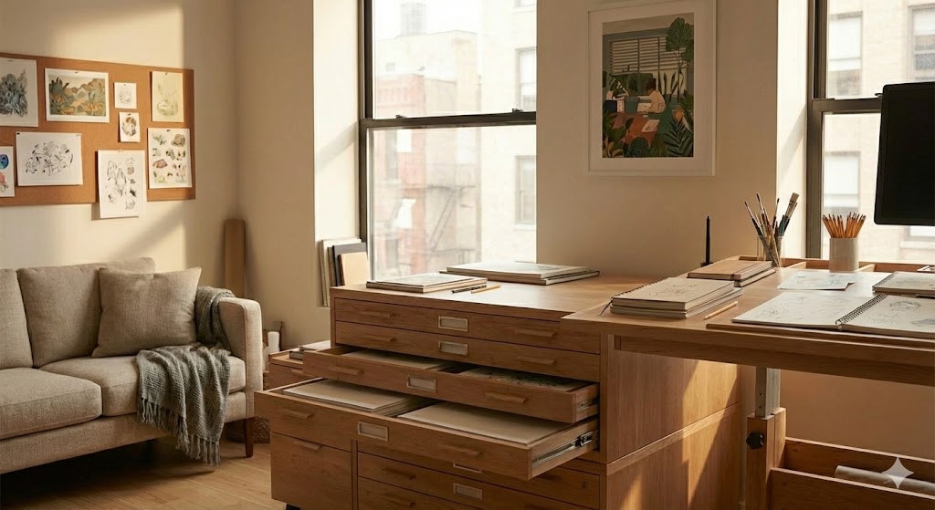 最新の電動昇降デスクを導入し快適になったクリエイティブスペース