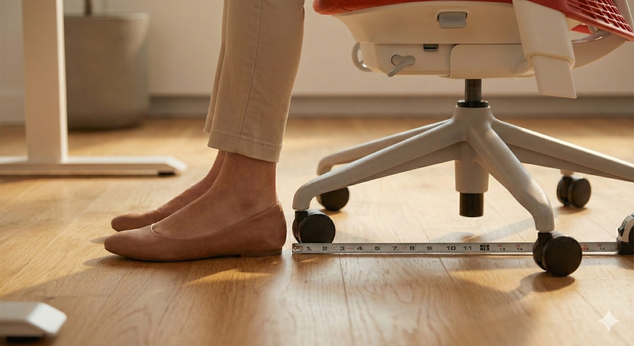 足裏がしっかり接地する適切な座面高の解説