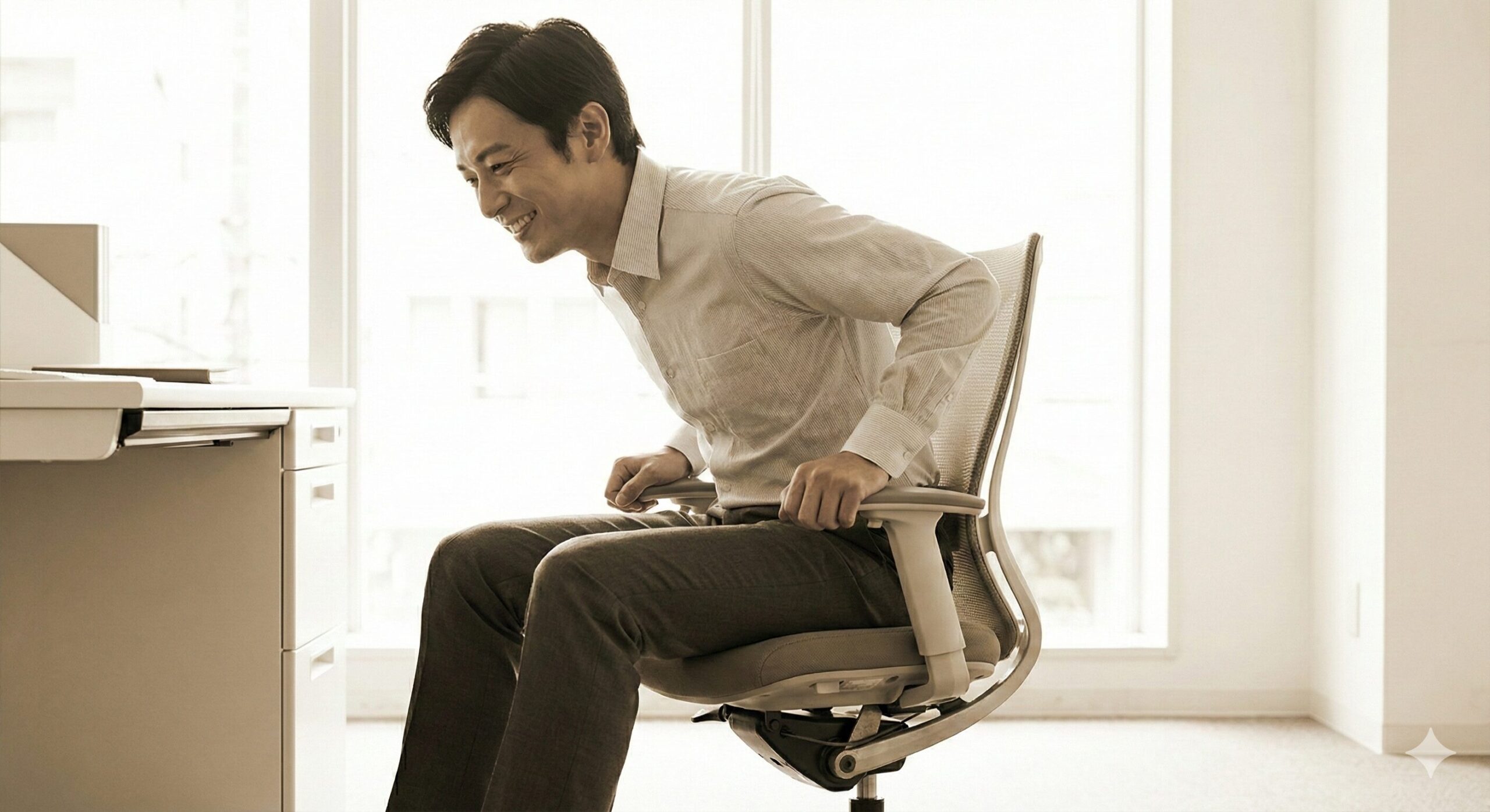 プロによる椅子のメンテナンスと修理風景