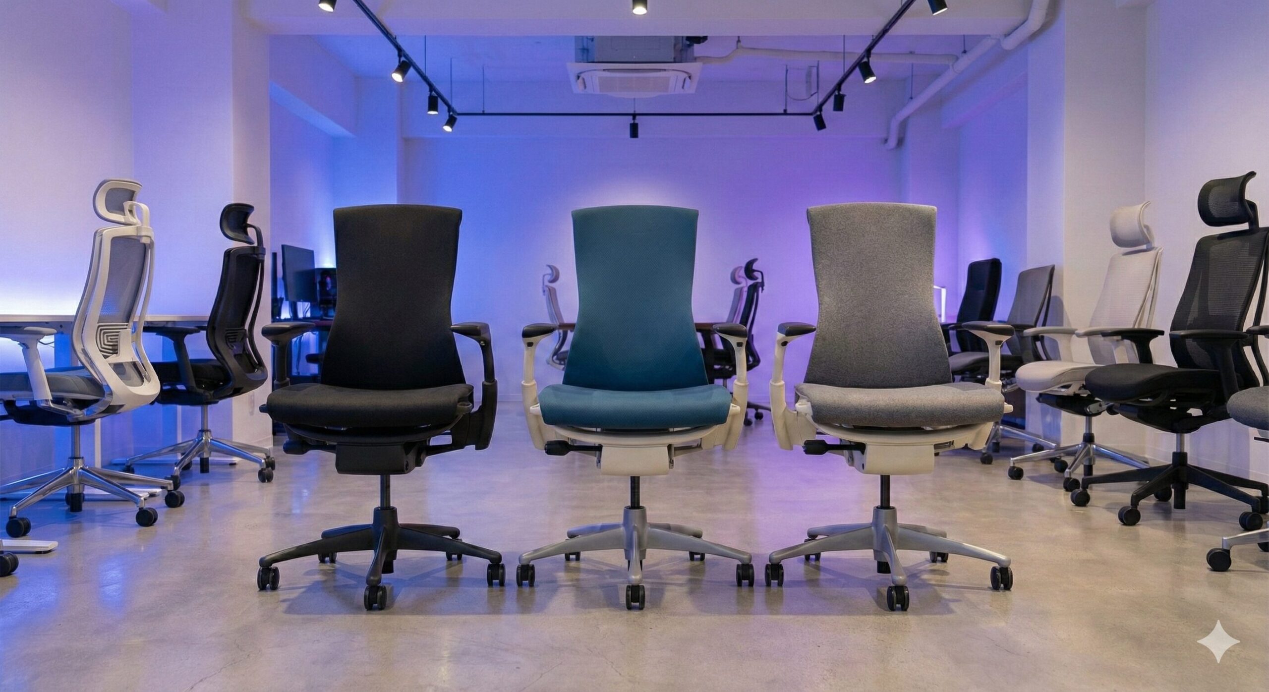 中古市場で流通する多種多様なエンボディチェアのバリエーション