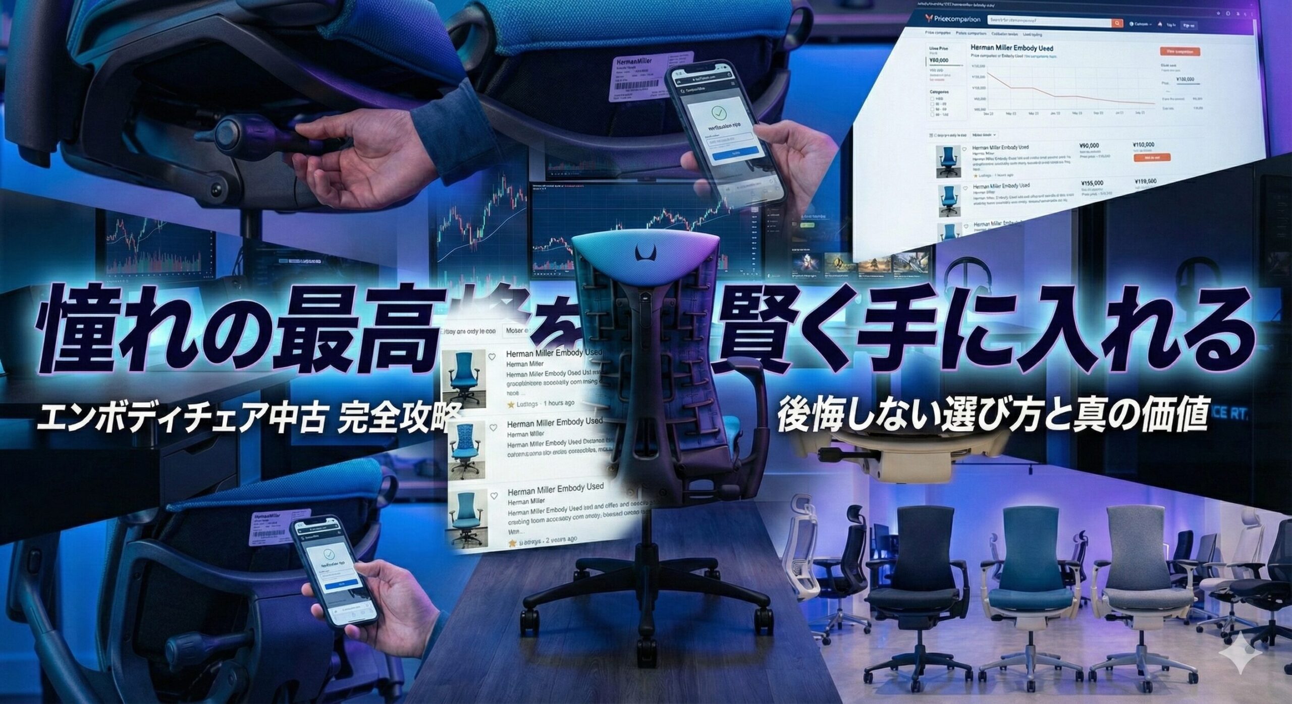 洗練されたホームオフィスに馴染むハーマンミラーのエンボディチェア