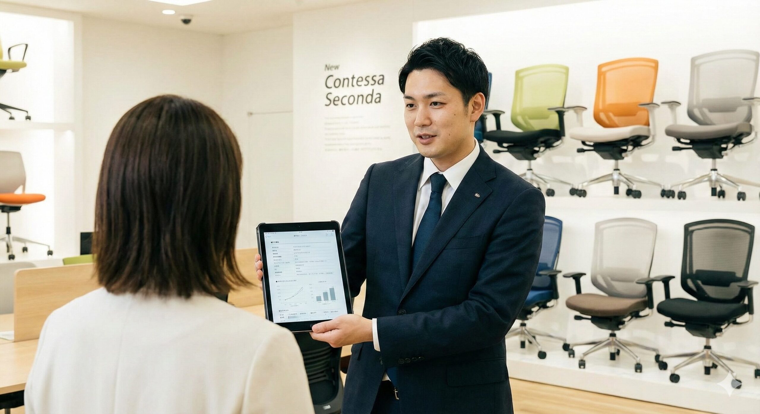 高級感のあるアルミフレームが美しいコンテッサセコンダの背面